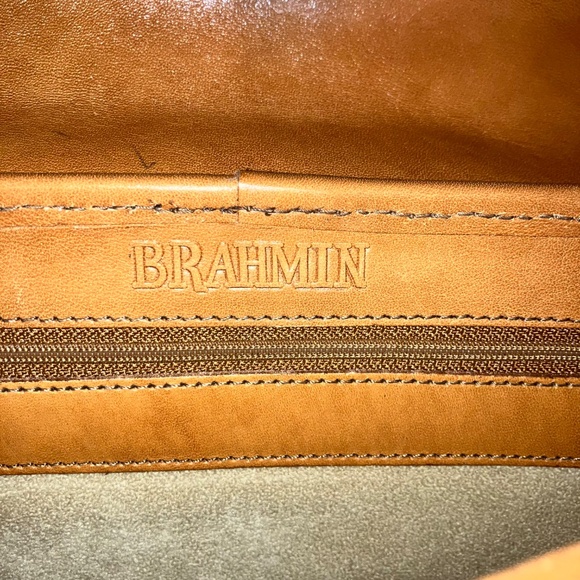 Brahmin leather and Raffia purse - Picture 7 of 8
